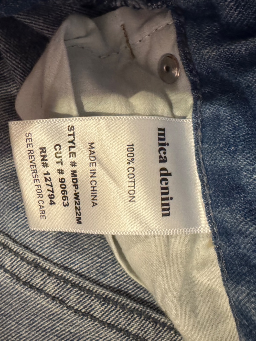 Mica Medium Wash Straight Fit High Rise Jeans - Picture 5 of 8